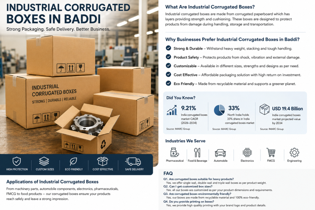 Box and corrugated boxes in baddi
